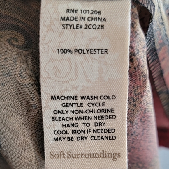 L Forest Fairy Soft Surroundings Boho Floral Hippie Gypsy Sheer Long Cardigan - Picture 6 of 6